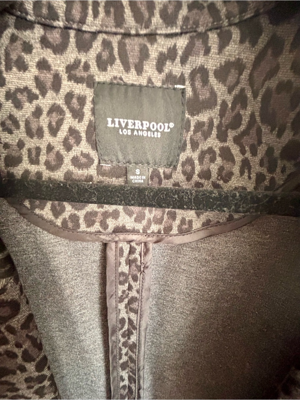 Liverpool Charcoal Leopard Print Blazer Jacket - Picture 2 of 4